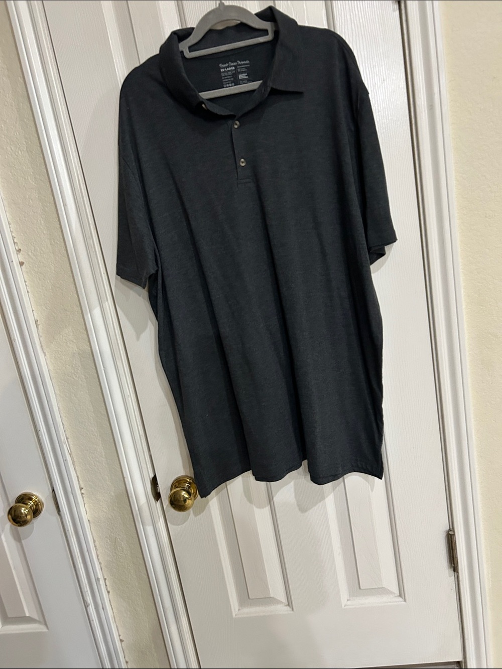 Men's Short-Sleeve Black Polo Shirt
